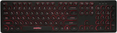 Клавиатура Smartbuy ONE (SBK-328U-K, USB, регулируемая подсветка, мультимедийная, 1.5m, black)