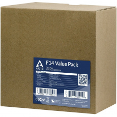 Вентилятор ARCTIC F14 Value Pack (140x140x27mm, FDB, 1350rpm, 3pin, black, 5 штук) RTL