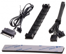 Разветвитель питания SATA (m) -> 7x Fan 4 pin (f) (FH-07, PWM, black) ID-Cooling