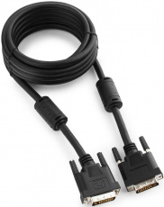 Кабель DVI (m) - DVI (m) 4.5m (CC-DVI2-BK-15, dual link, 2 ферритовых фильтра, экранированный, black) Cablexpert