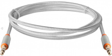 Кабель аудио 3.5mm Jack (m) - 3.5mm Jack (m) 1.2m (JACK01-03, white) Defender