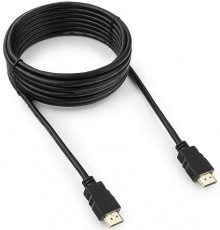 Кабель HDMI (m) - HDMI (m) 5.0m (GCC-HDMI-5M, 4K, ver.2.0, с позолоченными контактами, пакет, black) Гарнизон