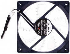 Вентилятор ZALMAN ZM-F3 FDB (SF) (120x120x25mm, FDB, Shark Fin Blade, 1200rpm, 23dBa, 3pin, blue-transparent) RTL
