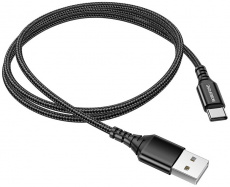 Кабель USB 2.0 Am - Type-C 1.0m (BX54 Ultra bright, 3A, black) Borofone