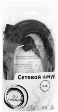 Кабель питания (PC-186-VDE-5M, сис. блок - розетка, 5.0m, 0.75мм2, black) Cablexpert