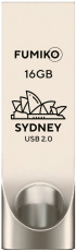 Флеш накопитель USB 2.0 16Gb FUMIKO SYDNEY (FSY-03, silver)