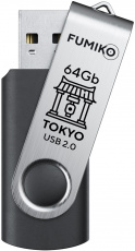 Флеш накопитель USB 2.0 64Gb FUMIKO TOKYO (FTO-05, 30MB/s, black)