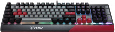 Клавиатура MSI Vigor GK30 INFRARED (USB, регулируемая подсветка, игровая, мультимедийная, 1.8m, black)