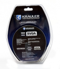 Кабель SVGA Pro 15m/15f 3.0м (удлиннительный, 2 ферритовых фильтра, black) KRAULER