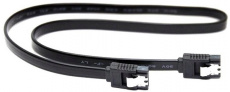 Кабель интерфейсный SATA 0.4m (защелки, black)