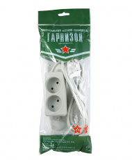 Сетевой удлинитель Гарнизон (EL-NL2-W-2, 2 розетки, 2 метра, 10A, white) OEM