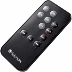 Колонки Defender X200 (20W, Bluetooth, ПДУ, FM, USB, SD, MP3, black)