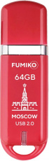 Флеш накопитель USB 2.0 64Gb FUMIKO MOSCOW (FMW-15, 30MB/s, red)