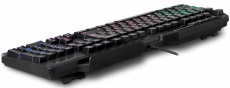 Клавиатура Defender Glorious GK-310L (USB, регулируемая подсветка, игровая, влагоустойчивая, мультимедийная, промо-код "Crossout", black)