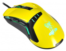 Мышь Oklick SNAKE 865G (USB, optical, 2400dpi, игровая, black-yellow)