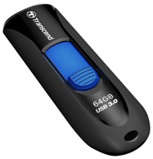 Флеш накопитель USB 3.1 64Gb Transcend JetFlash 790K (TS64GJF790K, 100MB/s, black-blue)