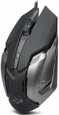 Мышь Sven RX-G740 (USB, optical, 2400dpi, бесшумный клик, игровая, динамическая подсветка, soft-touch, 1.8m, black)