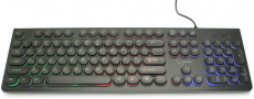 Клавиатура Gembird KB-240L (USB, регулируемая подсветка, мультимедийная, black)