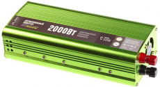 Преобразователь напряжения QUMO QAI-904-2000 (Inv 004) (12V входное, 220V выходное напряжение, на клеммы, мощность 2000W)