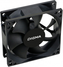 Вентилятор Digma DFAN-80 (80x80x25mm, Hydro, 1800rpm, 23dBa, 3+4pin, black) RTL