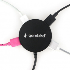 USB 2.0 HUB Gembird UHB-241B (4 порта, 0.5m, black)