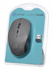 Мышь беспроводная Oklick 565MW (optical, 1600dpi, AA, black-grey)