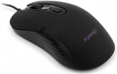 Мышь FUMIKO GHOST TOUCH FMW-14L-K (USB, optical, 1600dpi, RGB подсветка, soft-touch, 1.2m, black)