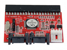 Переходник ORIENT 1S-1BN (3.5" SATA -> IDE / IDE -> SATA, питание FDD) OEM