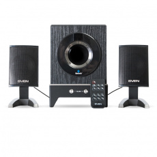 Колонки Sven MS-350BL (18W, Bluetooth, ПДУ, black)