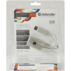 Кабель USB 2.0 Am - Af удлинительный 5.0m DEFENDER (USL111, USB2.0-repeater)