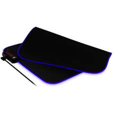 Коврик для мыши Redragon (PLUTO, тканевый на резиновой основе, игровой, RGB подсветка, black-red, 330x260x3mm)