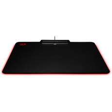 Коврик для мыши Redragon (EPEIUS, жёсткий пластик на резиновой основе, игровой, RGB подсветка, black, 358x265x11mm)