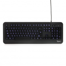 Клавиатура Gembird KB-230L (USB, регулируемая подсветка, мультимедийная, black)