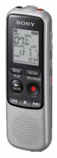 Цифровой диктофон Sony ICD-BX140 (4G, до 65 ч. Записи, до 45 ч. работы от батареи, монохромный дисплей, динамик, 2ААА, silver)