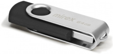 Флеш накопитель USB 2.0 64Gb Mirex Swivel (black)