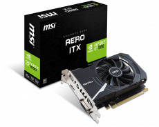 Видеокарта MSI GF GT1030 2Gb (GT 1030 AERO ITX 2G OC, 64bit, GDDR5, DVI+HDMI) RTL