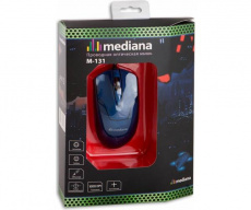 Мышь Mediana M-131 (USB, optical, 1000dpi, blue)