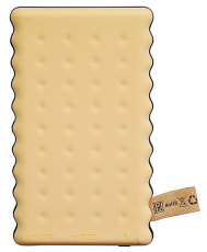 Внешний аккумулятор QUMO PowerAid Biscuit (литий-ионный, 8000mAh, 1*USB - 1.5A, вход 1А, кабель 0.3m - microUSB, yellow)