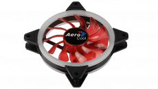 Вентилятор AeroCool Rev Red (120x120x25mm, Hydro, 1200rpm, 15dBa, 3+4pin, red LED, black) RTL