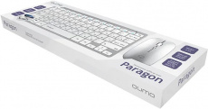 Клавиатура+мышь беспроводные QUMO Paragon (silver)