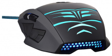 Мышь Oklick LEGACY 745G (USB, optical, 2400dpi, игровая, black-blue)