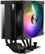 Вентилятор PCCOOLER R300 ARGB (1150/1151/1155/1156/1200/1700/1851/AM4/AM5, 92mm, Al, Hydro, 800-2200rpm, 18-30dBa, 3 тепловые трубки, DTH, 4pin, PWM, ARGB LED, 125W, black) RTL
