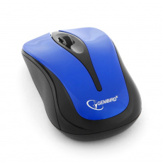 Мышь беспроводная Gembird MUSW-325 (optical, 1000dpi, AA, black-blue)
