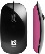Мышь Defender NetSprinter 440 BV (USB, optical, 800dpi, ультратонкая для ноутбука, black-violet)