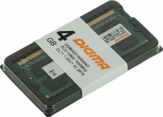 Память SO-DIMM DDR3L 4Gb, PC12800, 1600MHz, Digma (DGMAS31600004D, 1.35/1.5V, CL11)