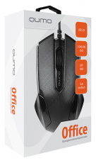 Мышь QUMO Office M14 (USB, optical, 1000dpi, 1.5m, black)