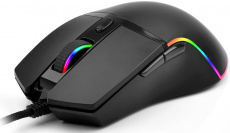 Мышь Oklick PROPHECY 717G (USB, optical, 8000dpi, игровая, динамическая подсветка, программируемая, soft-touch, 1.8m, black)