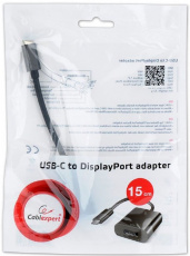 Конвертер USB3.1 Type-C (m) -> DisplayPort (f) (A-CM-DPF-01, 0.15m, black) Cablexpert