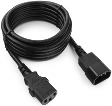 Кабель питания (PC-189-1-5M, сис. блок - монитор, 5.0m, 16A, 1.0мм2, black) Cablexpert