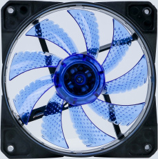 Вентилятор Digma DFAN-LED-BLUE (120x120x25mm, Hydro, 1200rpm, 23dBa, 3+4pin, blue LED, black-blue) RTL